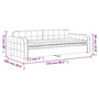 Voir la diapositive 6 : VIDAXL Lit de jour avec matelas noir 90x200 cm velours