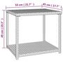 Voir la diapositive 6 : VIDAXL Table d appoint noir 55x45x49 cm résine tressée