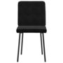 Voir la diapositive 4 : VIDAXL Chaises a manger lot de 2 Noir Velours