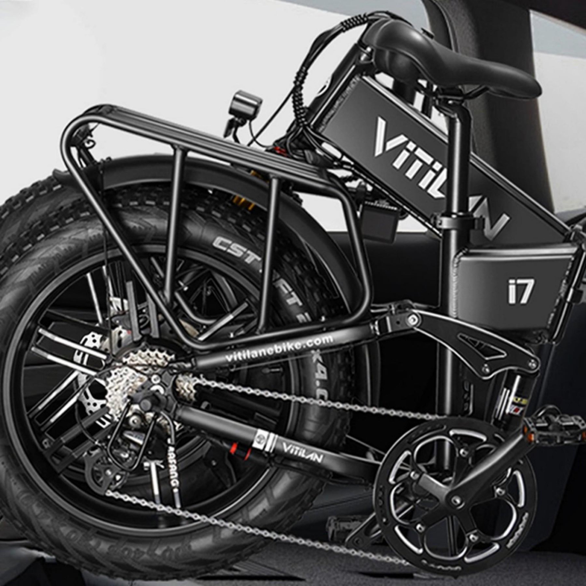 Voir la diapositive 3 : VITILAN Vélo électrique tout terrain VITILAN i7 Pro 3.0 avec gros pneus 20 × 4"