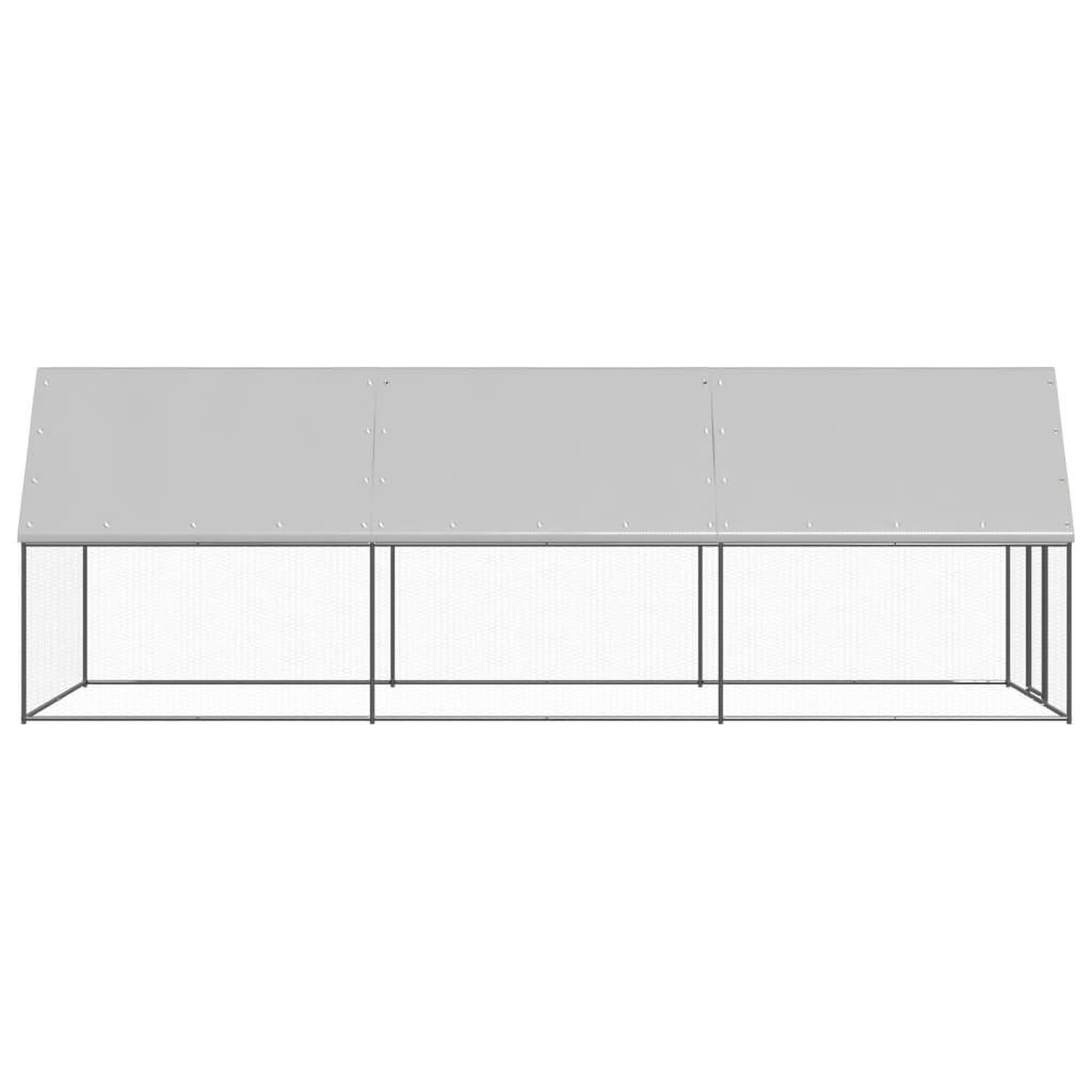 Voir la diapositive 3 : VIDAXL Poulailler d'exterieur 2x6x2 m Acier galvanise