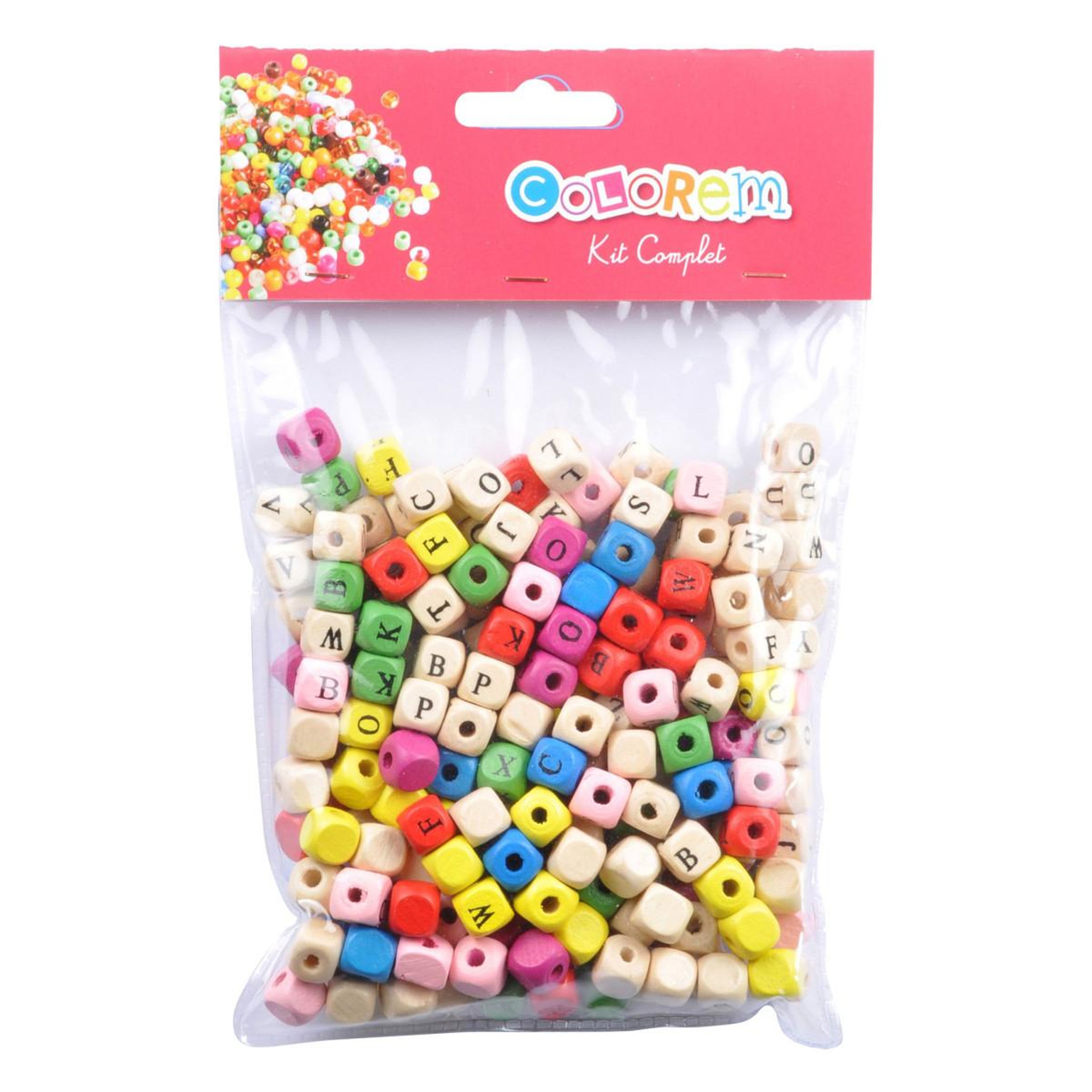 Voir la diapositive 2 : HOMEA Kit Complet Bijoux  Cubes Alphabet  20cm Multicolore