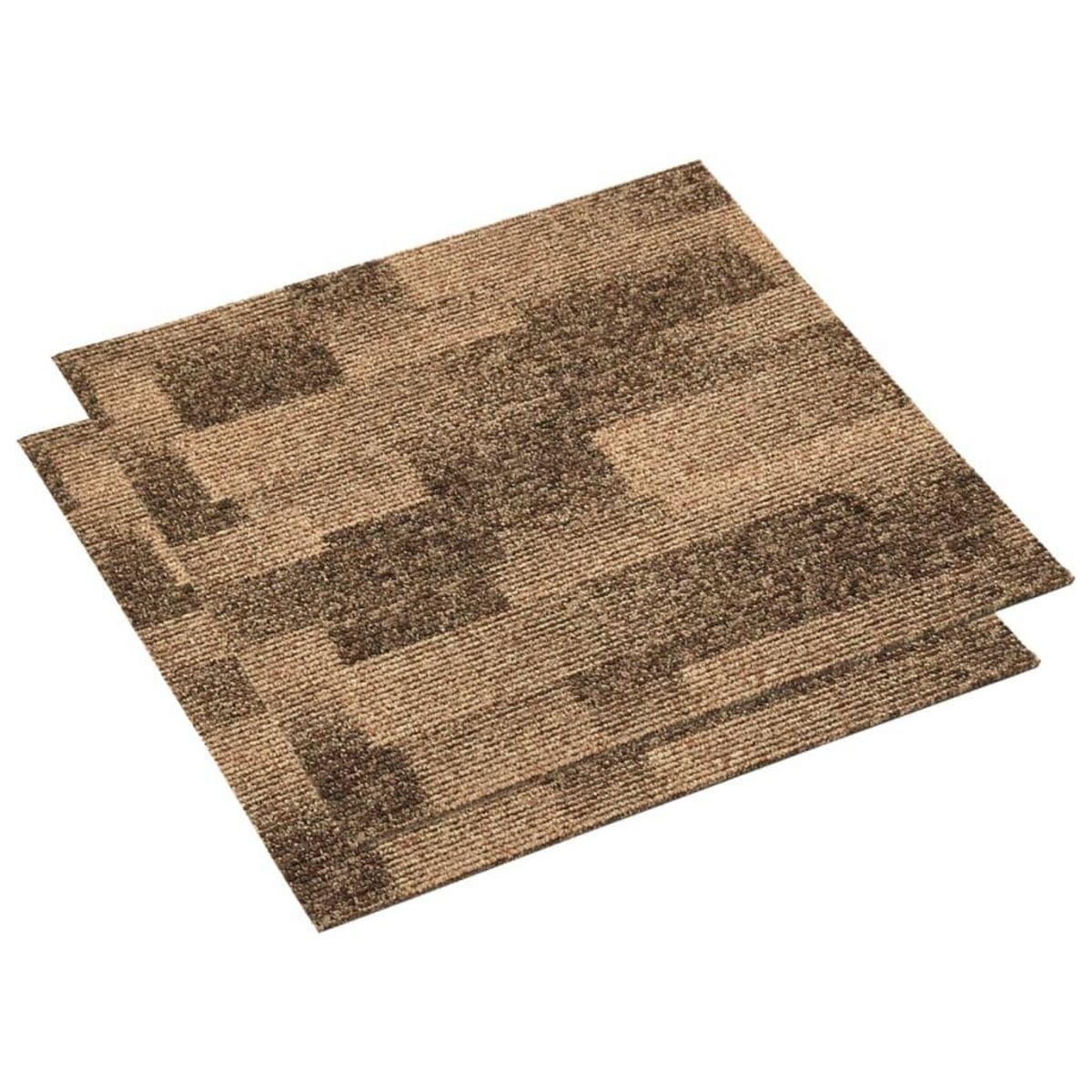 VIDAXL Carreaux de tapis de sol 20 pcs 5 m² Marron