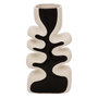 Voir la diapositive 1 : ATMOSPHERA Vase Design en Céramique  Twisted Lime  28cm Noir & Blanc