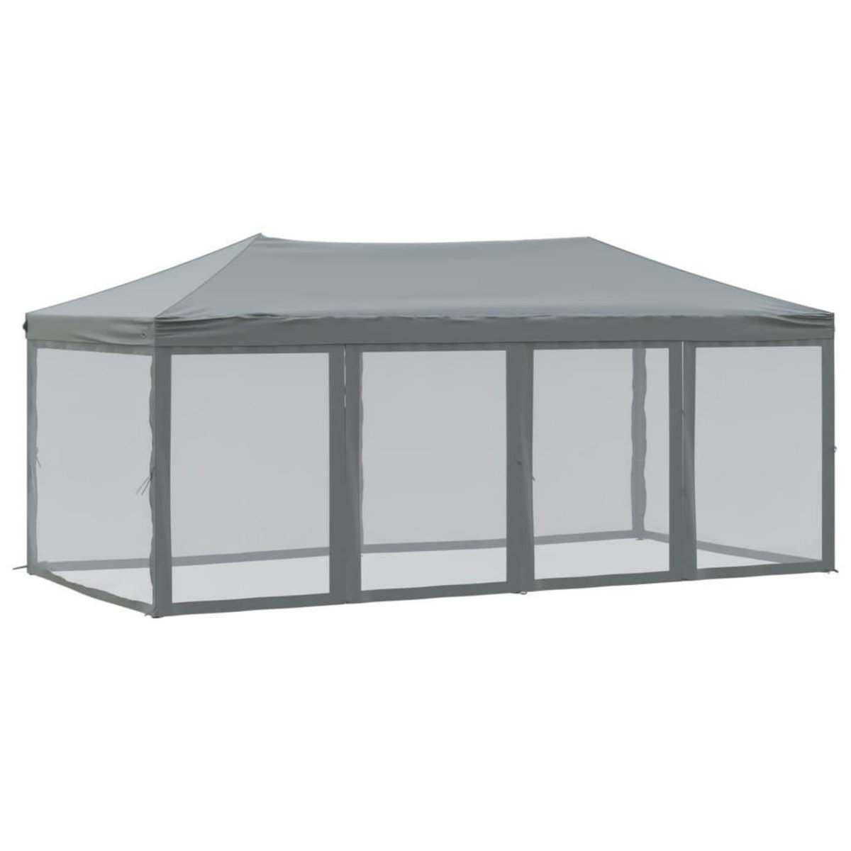 VIDAXL Tente de reception pliable avec parois Anthracite 3x6 m
