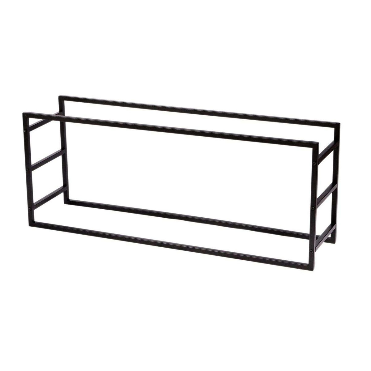 DIVERS Porte buches horizontal en métal - Noir