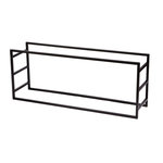 DIVERS Porte buches horizontal en métal - Noir