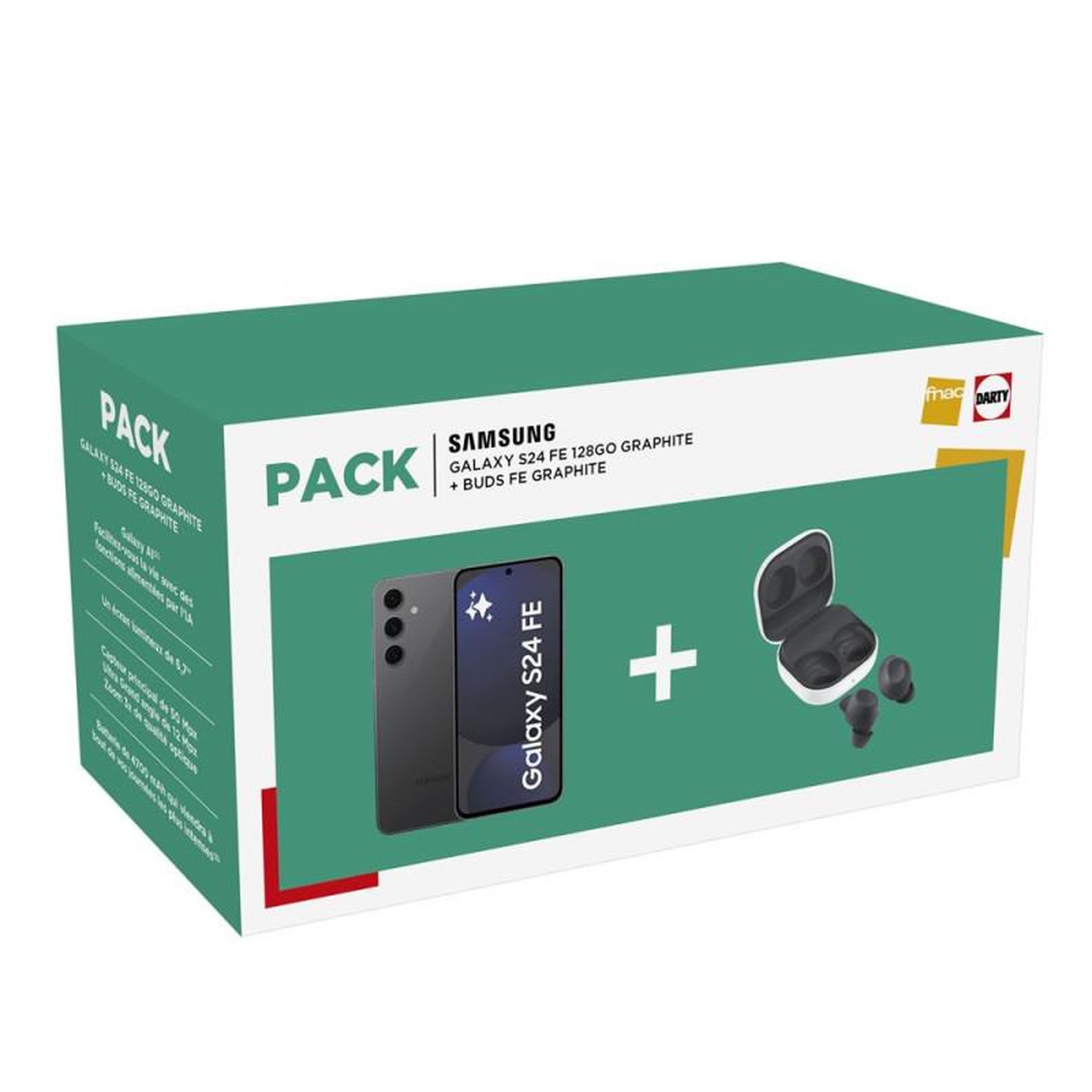 Samsung Pack Smartphone Samsung Galaxy S24 FE 6,7 5G Nano SIM 128 Go Graphite + Buds FE Graphite