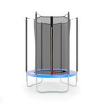 JUMP4FUN Trampoline de jardin Cocon ø150 cm- 5FT- Filet intérieur, Matelas de protection. Coloris disponibles : Bleu, Noir, Vert