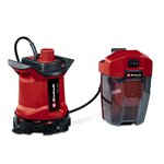 Einhell Pompe d'évacuation pour eaux chargées sans fil GE-DP 18/25 LL Li - Solo