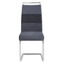Voir la diapositive 3 : IDIMEX Lot de 4 chaises ERZA, en tissu