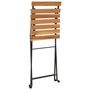 Voir la diapositive 5 : VIDAXL Chaises de bistrot pliantes lot de 6 Bois de teck solide acier