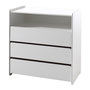 Voir la diapositive 4 : Paris Prix Pack - Lit Enfant, Chevet & Commode  Kiddy  Blanc