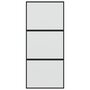 Voir la diapositive 4 : VIDAXL Porte coulissante noir 90x205 cm verre trempe aluminium