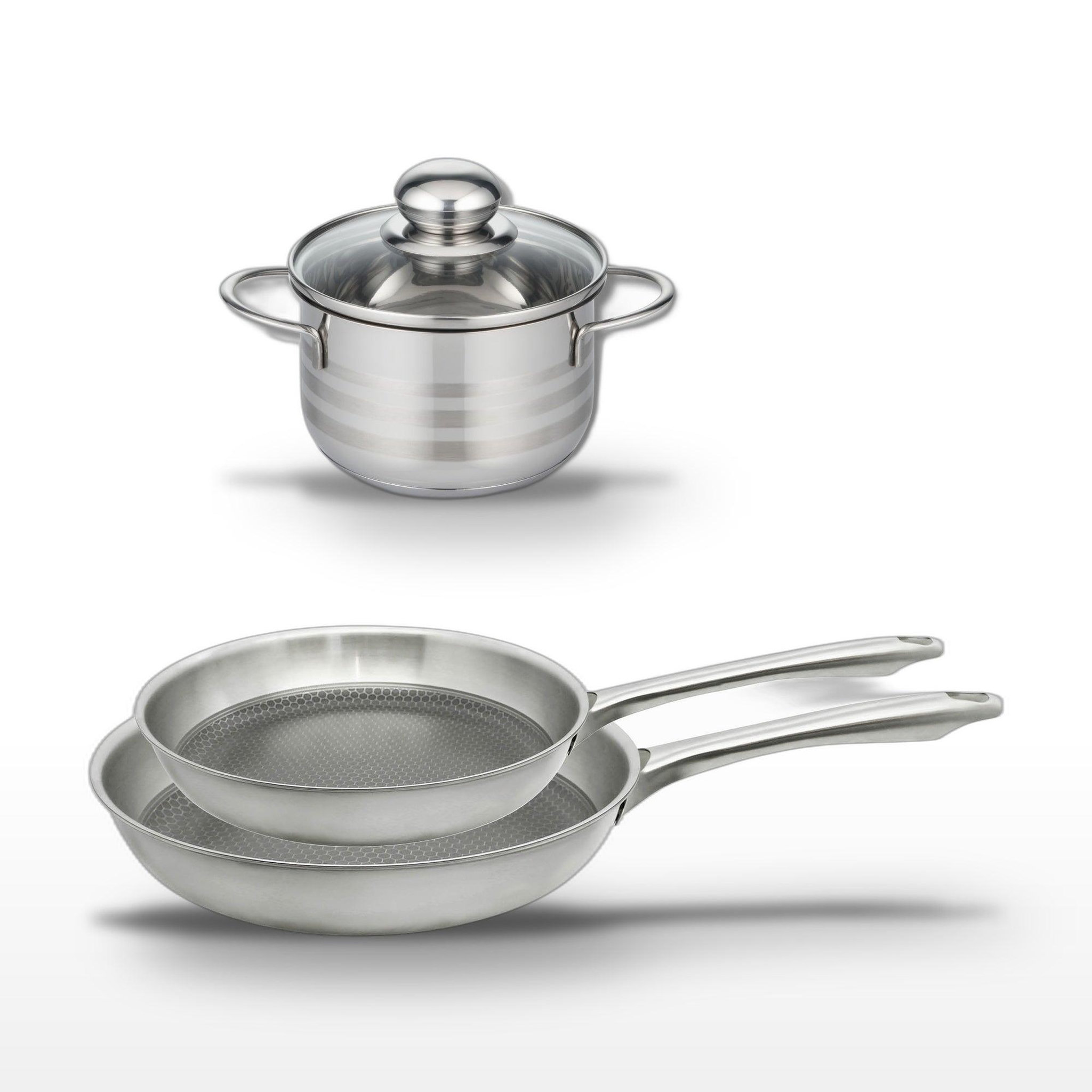 ELO Lot poêles 24/28cm et faitout 16cm elo relief passion