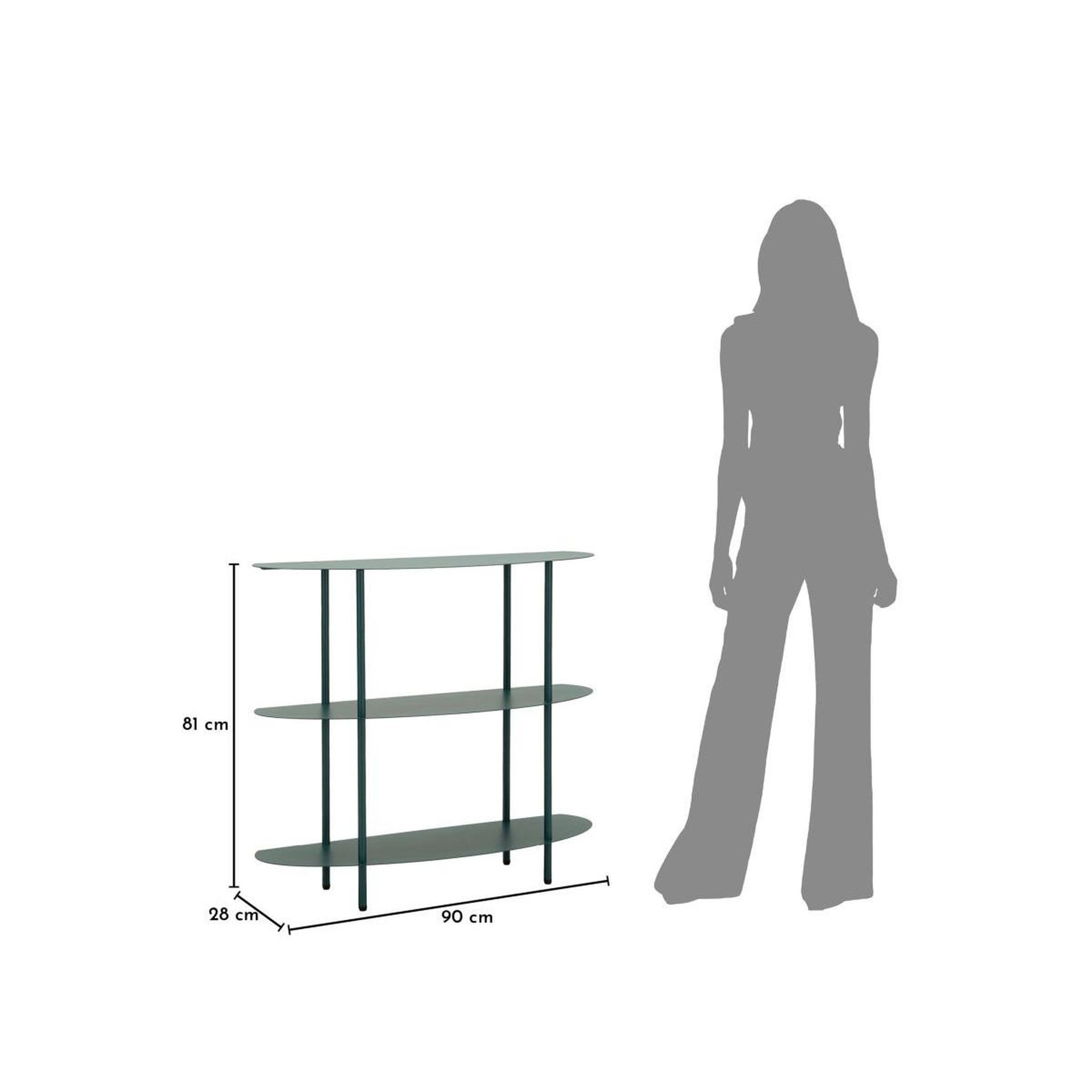 Voir la diapositive 6 : Paris Prix Console design 3 niveaux  saturn  90cm bleu