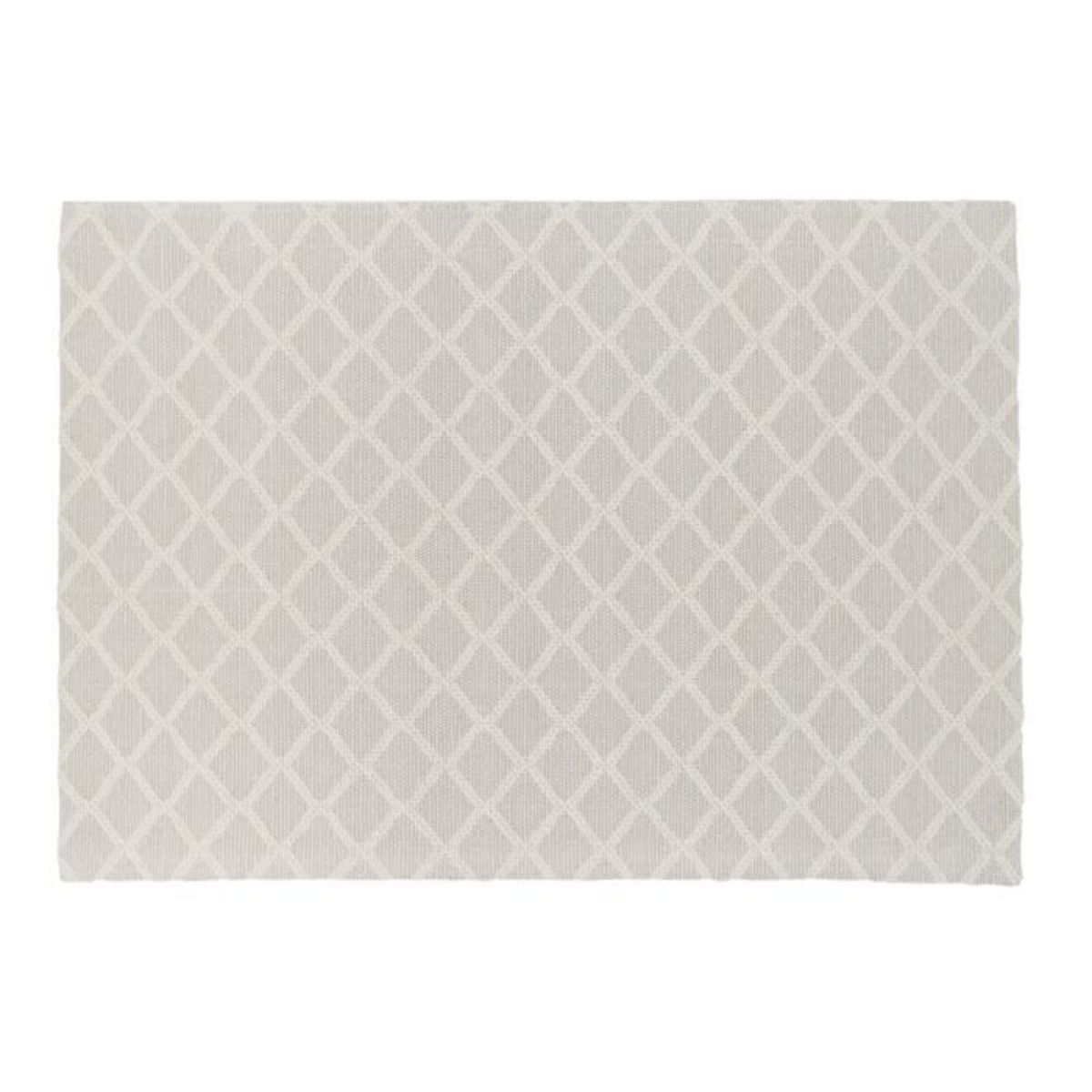 Paris Prix Tapis Déco en Laine  Cloudy  160x230cm Blanc Cassé