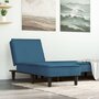 Voir la diapositive 1 : VIDAXL Chaise longue bleu velours