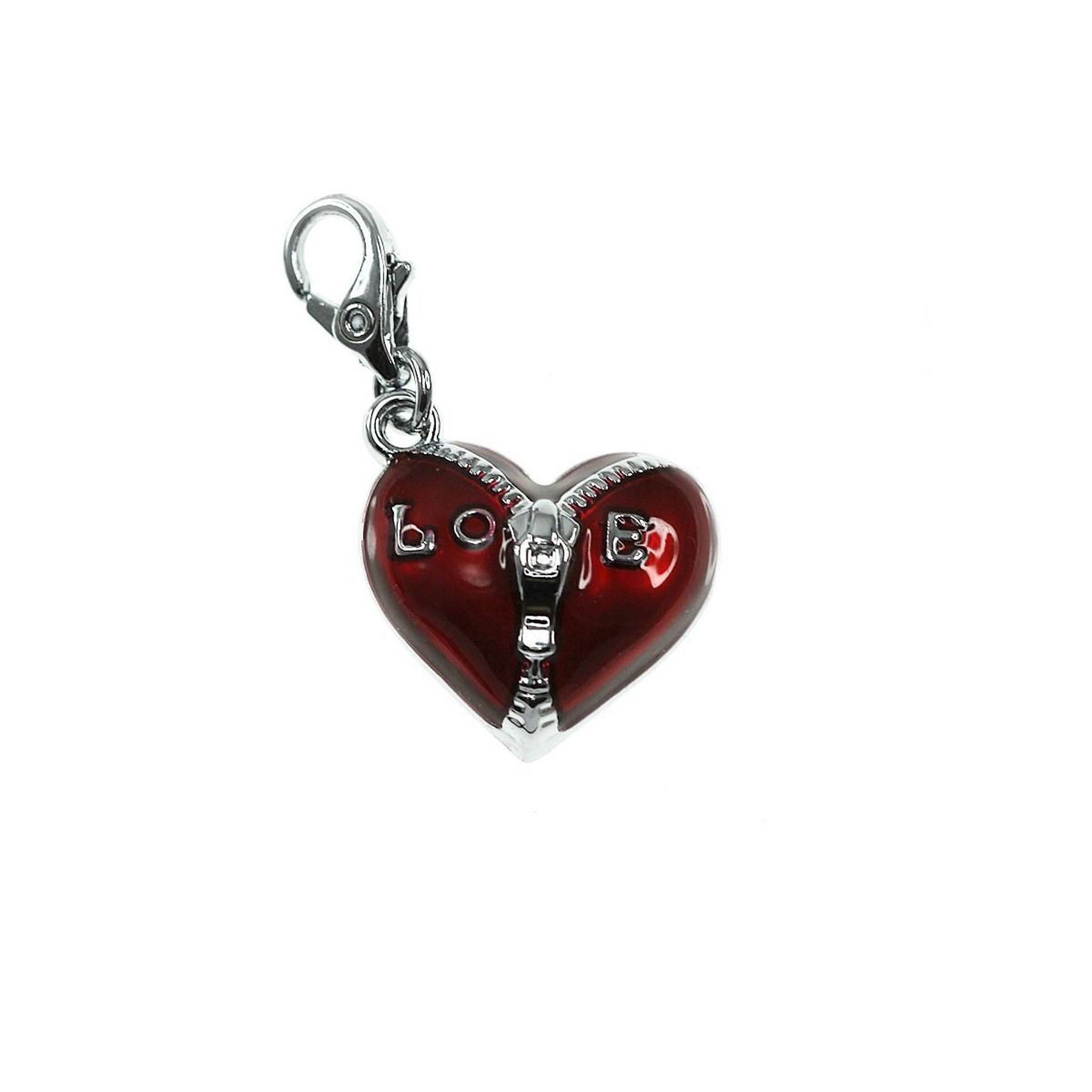 SC CRYSTAL Charm coeur rouge SC Crystal