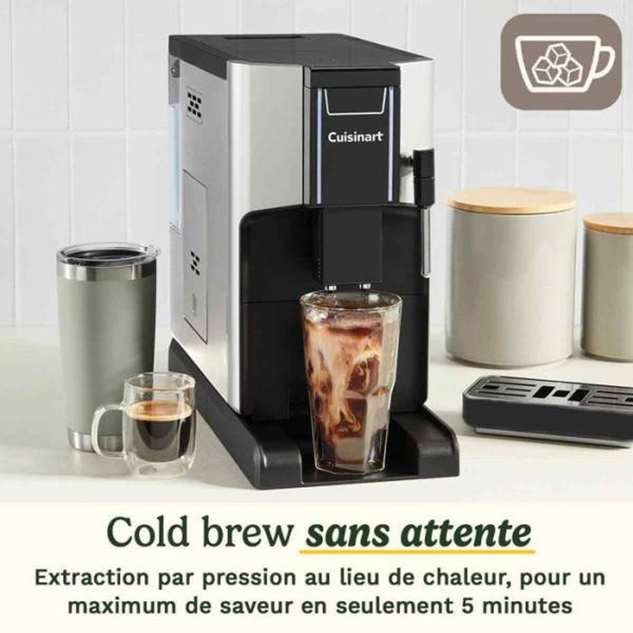 Voir la diapositive 5 : Cuisinart Robot café 15 bars - em550e