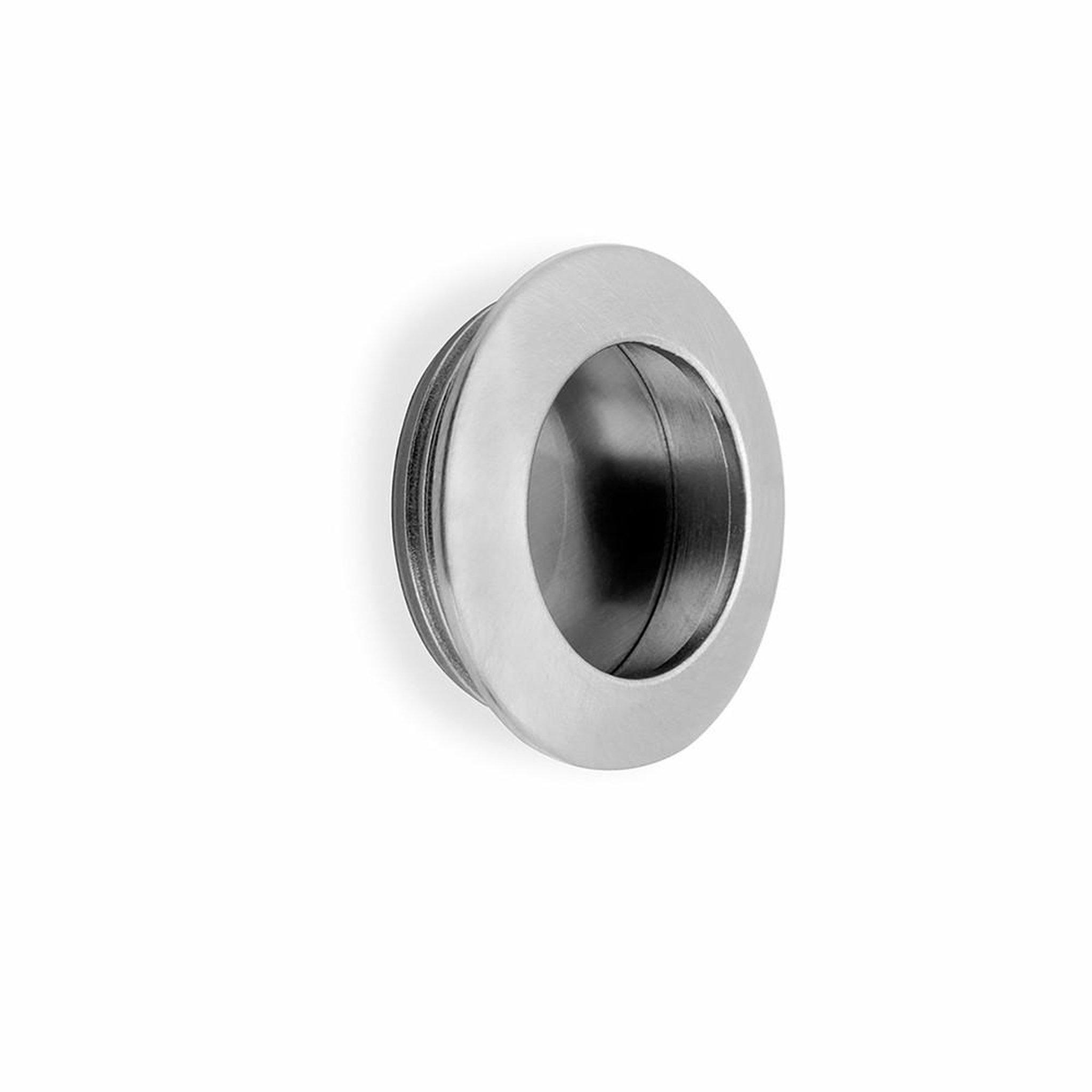 EMUCA SRL Lot de 10 boutons pour meubles Oregon - Zamak- Nickel satiné