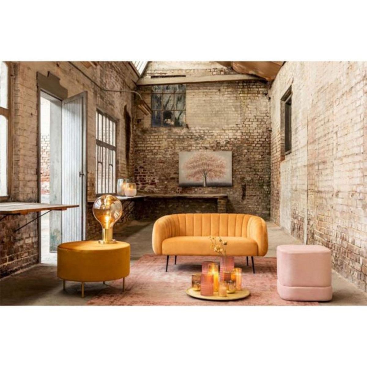 Paris Prix Lampe à Poser en Verre Led  Bright  25cm Or