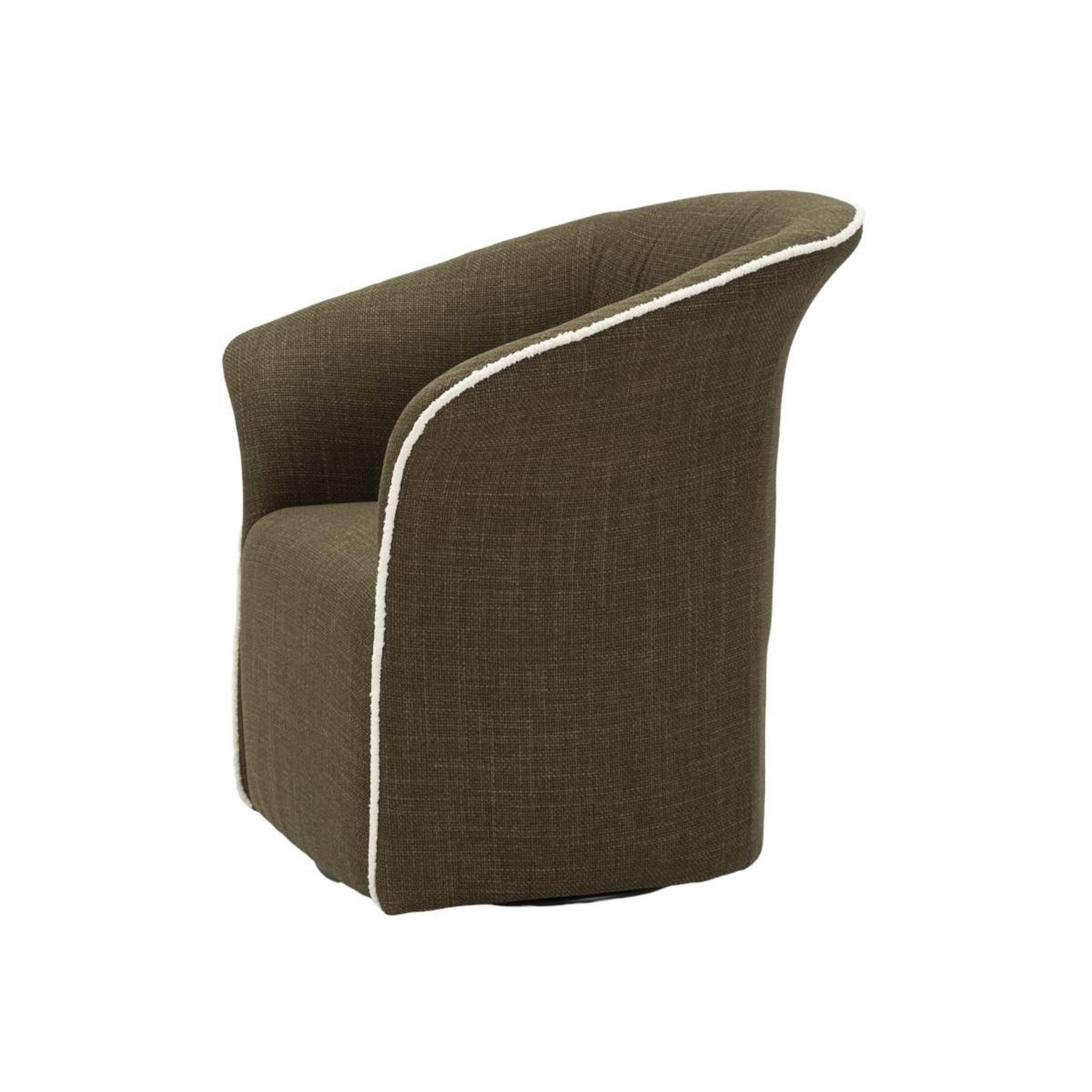 Voir la diapositive 3 : Paris Prix Fauteuil pivotant design  siena  83cm vert