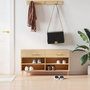 Voir la diapositive 1 : VIDAXL Banc a chaussures chene sonoma 102x35x55 cm bois d'ingenierie