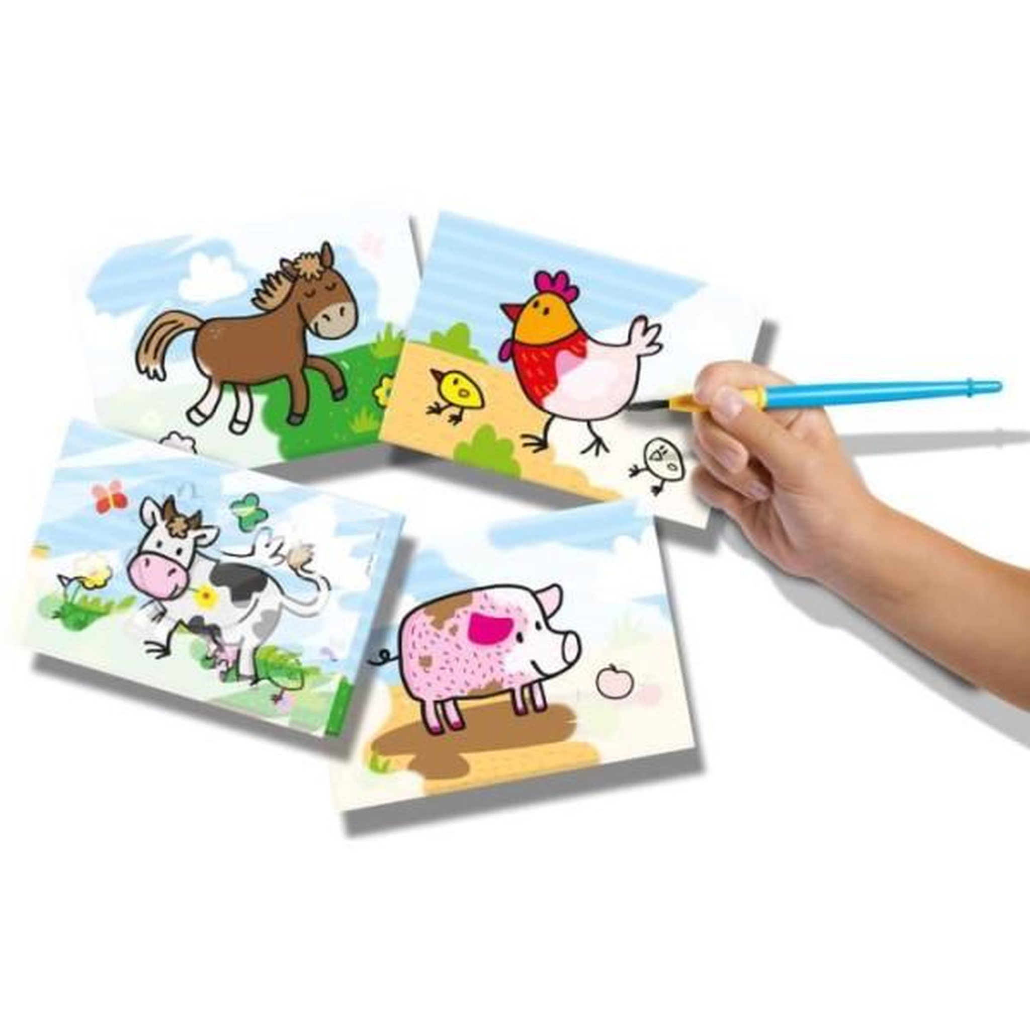 Voir la diapositive 2 : SES Creative SES CREATIVE - 14455 - Coloriage a l'eau - Animaux de la Ferme