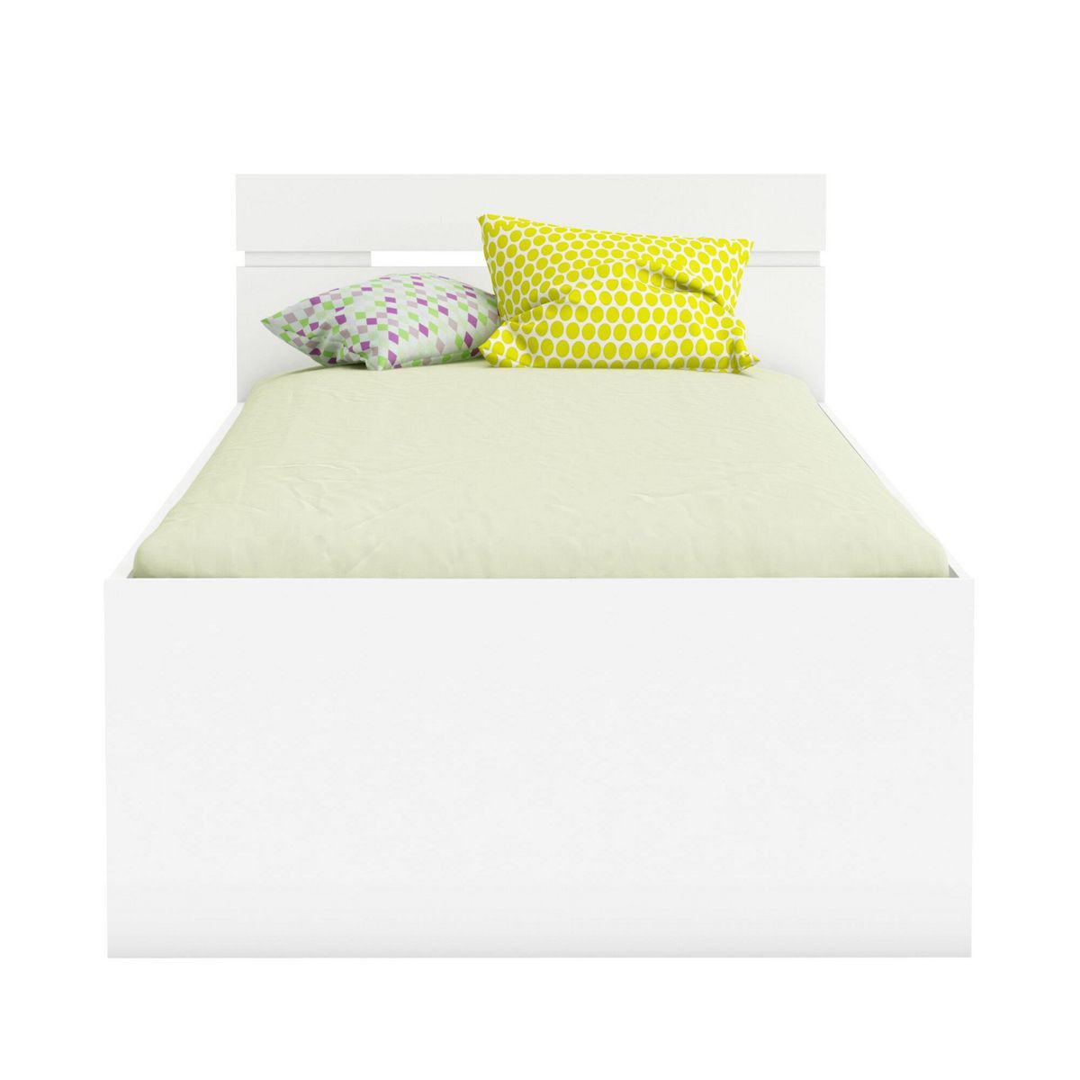 Demeyere Lit adulte 2 tiroirs - MICHIGAN - Blanc - 90 x 200 cm -  DEMEYERE