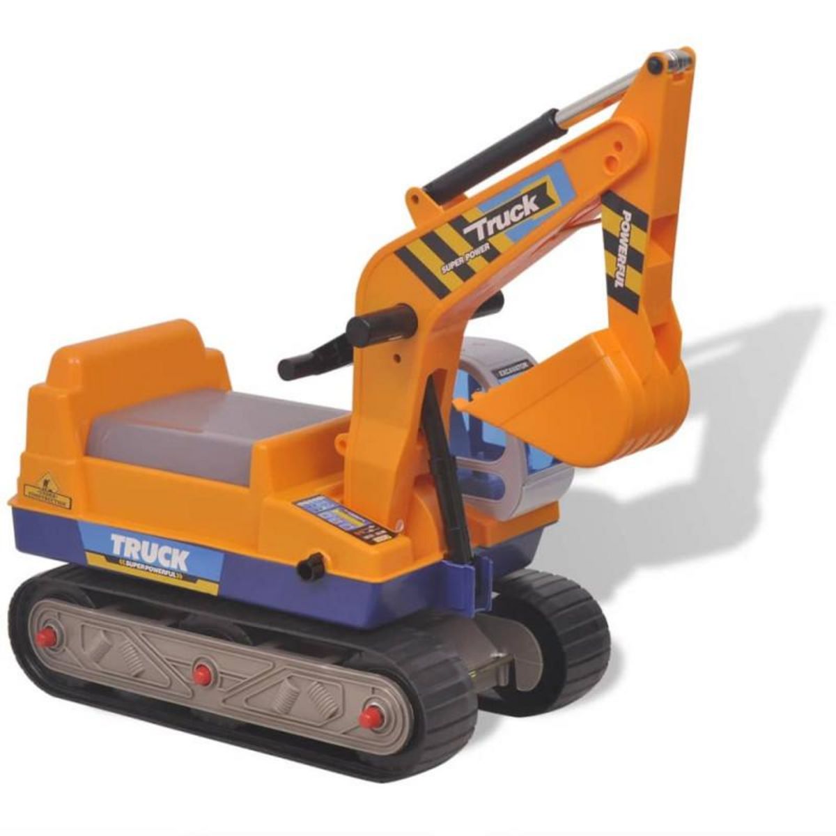 VIDAXL Excavateur à enfourcher Plastique Jaune