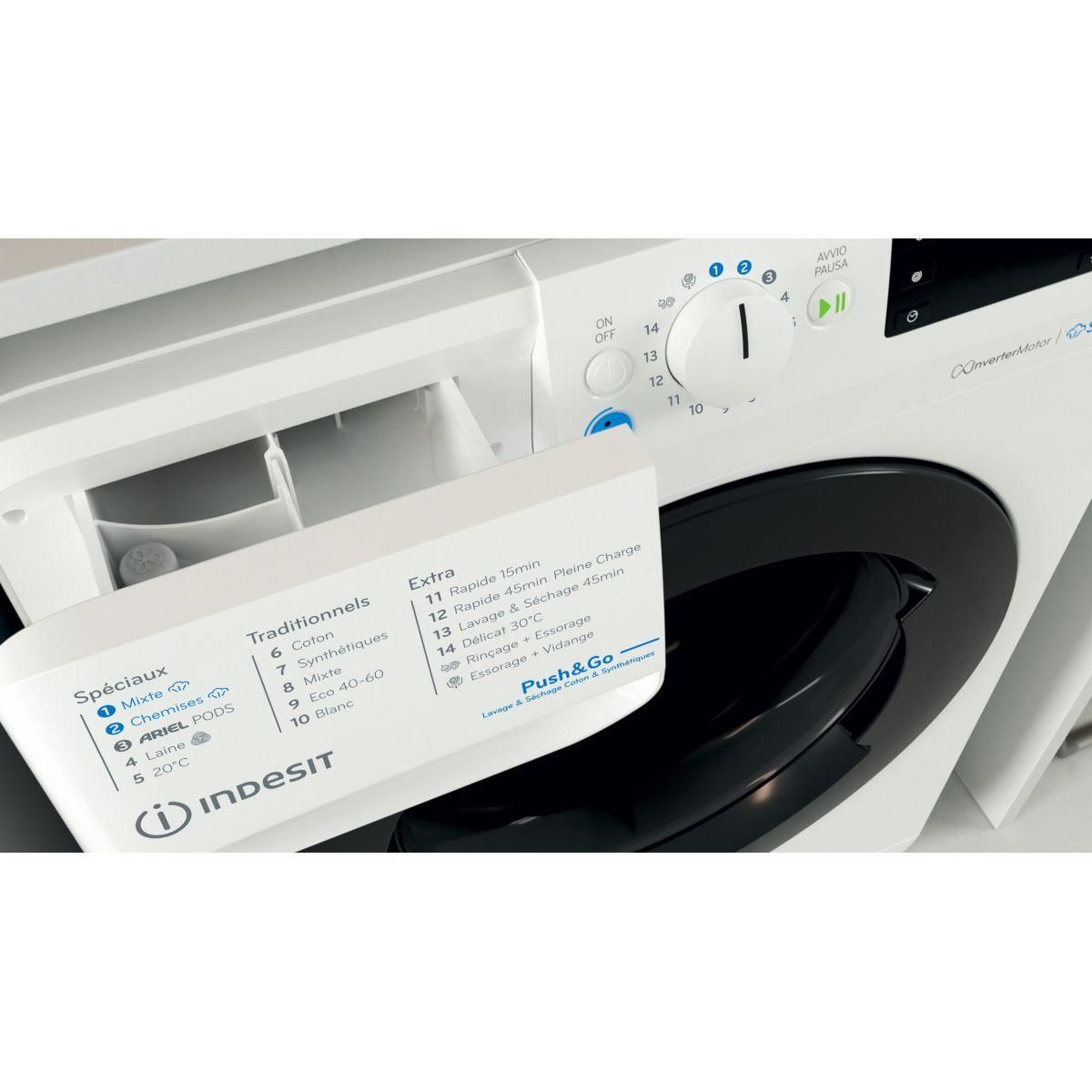 Indesit Lave linge séchant hublot BDE96435WKVFR