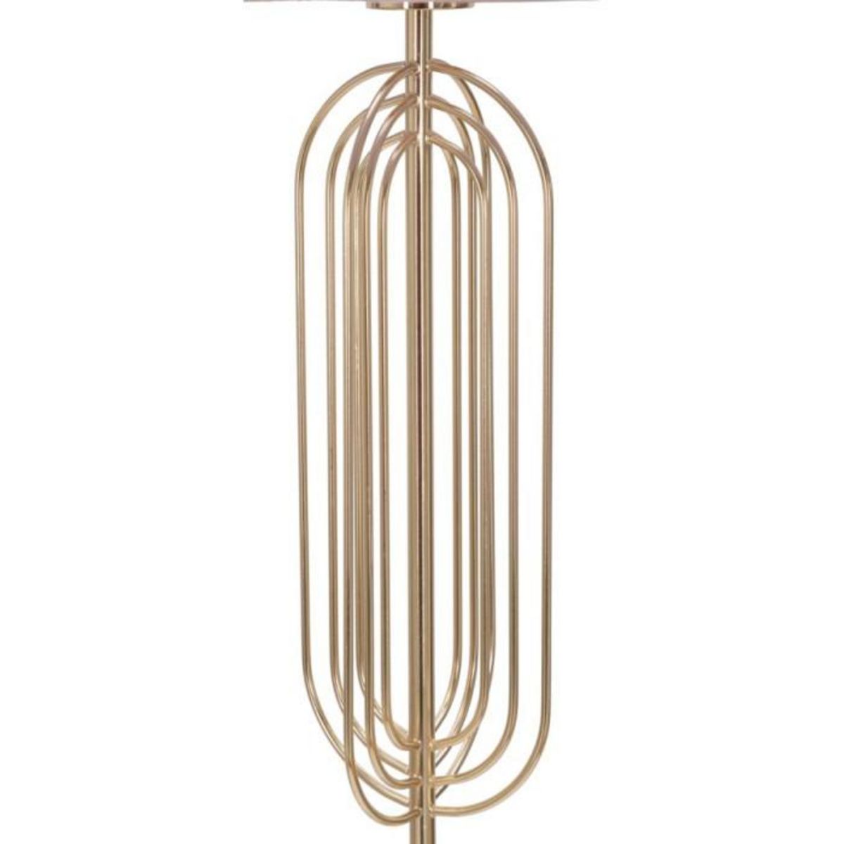 Paris Prix Lampadaire Design en Métal  Krista  168cm Rose & Or