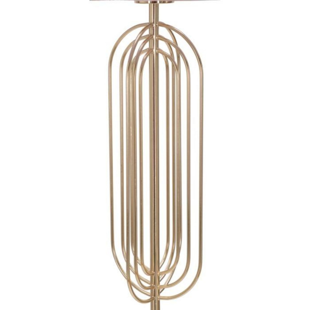 Paris Prix Lampadaire Design en Métal  Krista  168cm Rose & Or