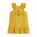 Petit Béguin Robe bébé en velours côtelé Adele. Coloris disponibles : Jaune
