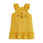Petit Béguin Robe bébé en velours côtelé Adele. Coloris disponibles : Jaune