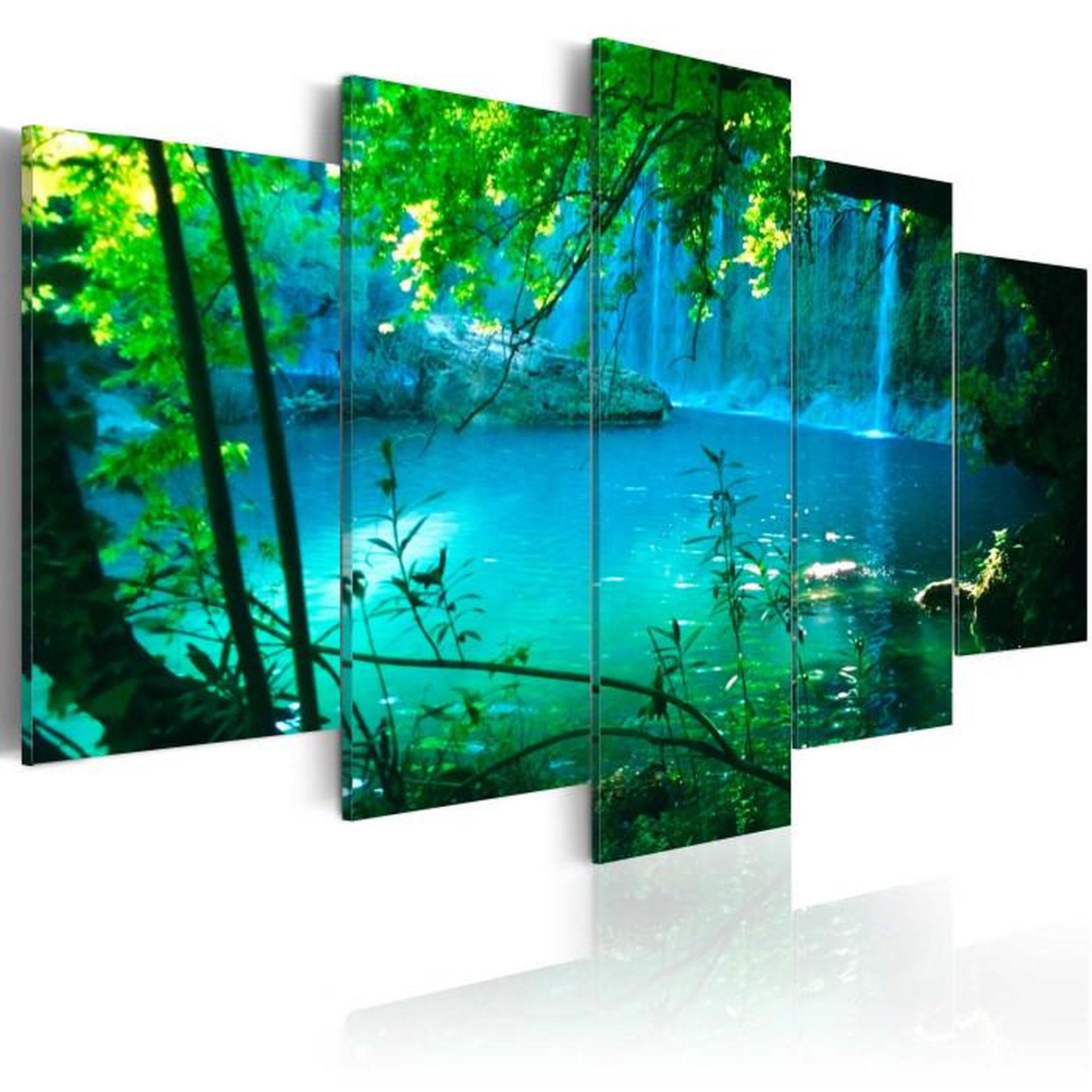 Paris Prix Tableau Imprimé  Asile Turquoise. Coloris disponibles : Multicolore
