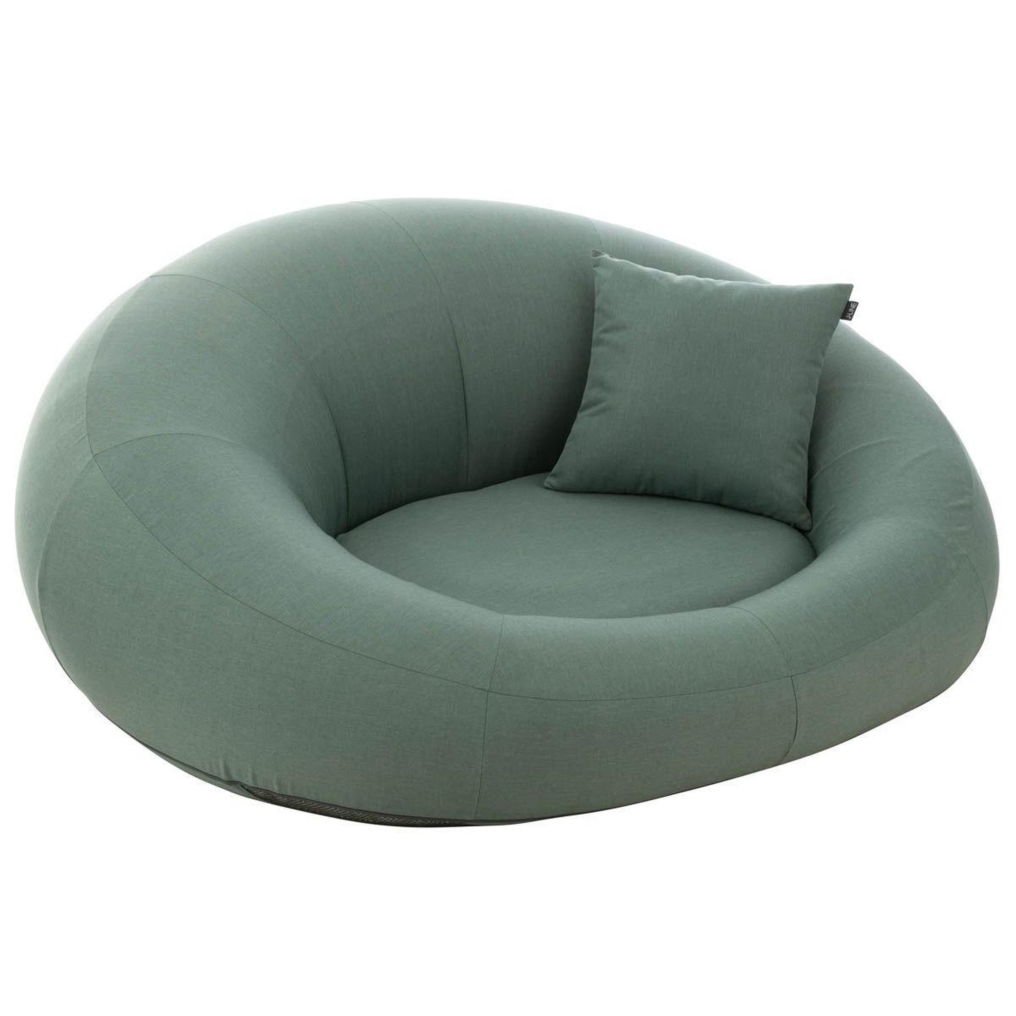 Voir la diapositive 5 : J-LINE Pouf de jardin  donut  175cm vert