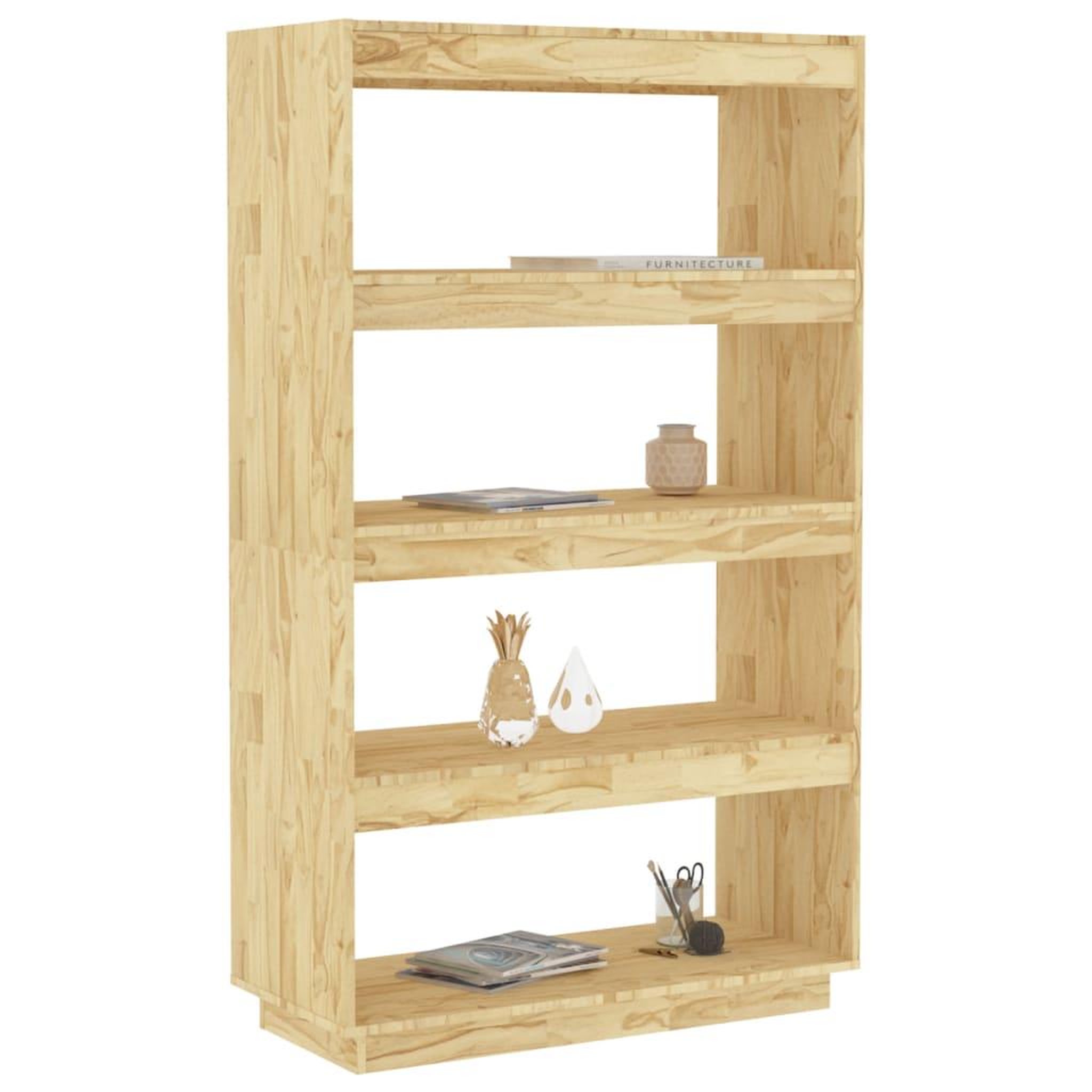 Voir la diapositive 4 : VIDAXL Bibliotheque/Separateur de piece 80x35x135cm bois de pin massif