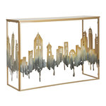 Paris Prix Console Design en Métal  City  110cm Multicolore