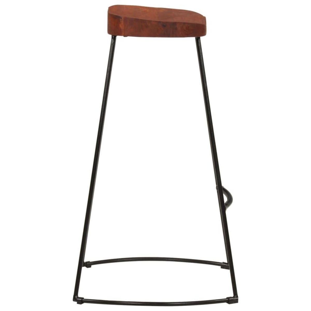 VIDAXL Tabourets de bar Gavin lot de 2 50x40x78cm bois massif manguier