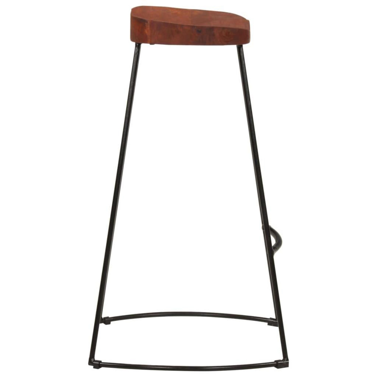 VIDAXL Tabourets de bar Gavin lot de 2 50x40x78cm bois massif manguier