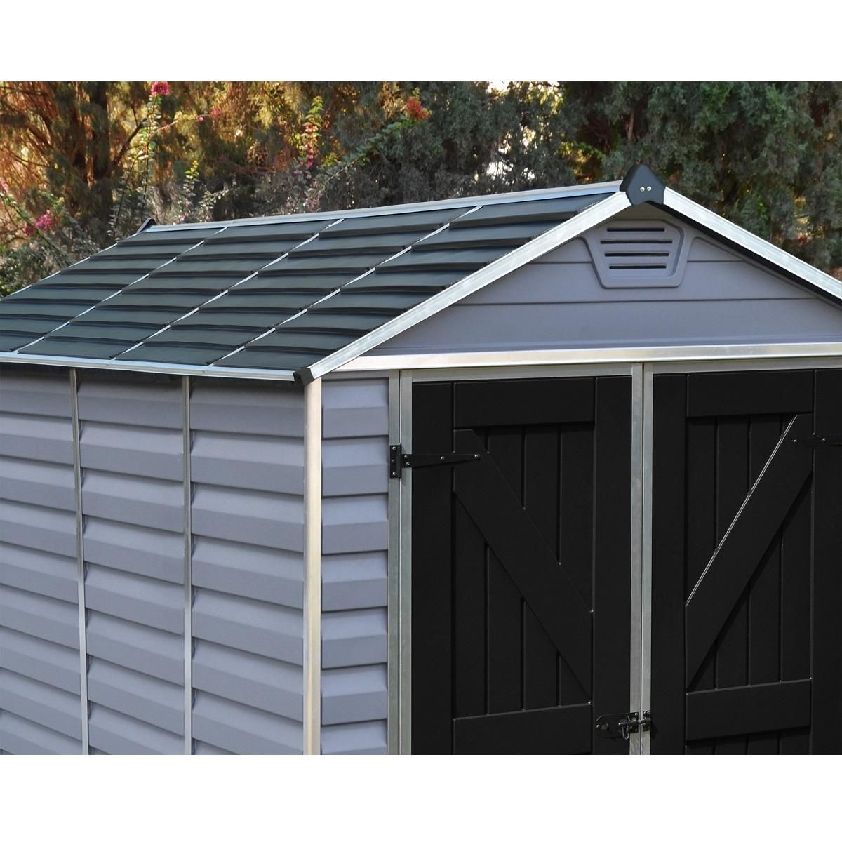 Canopia by PALRAM Abri de jardin polycarbonate - Avec plancher - 6,6m² - SKYLIGHT