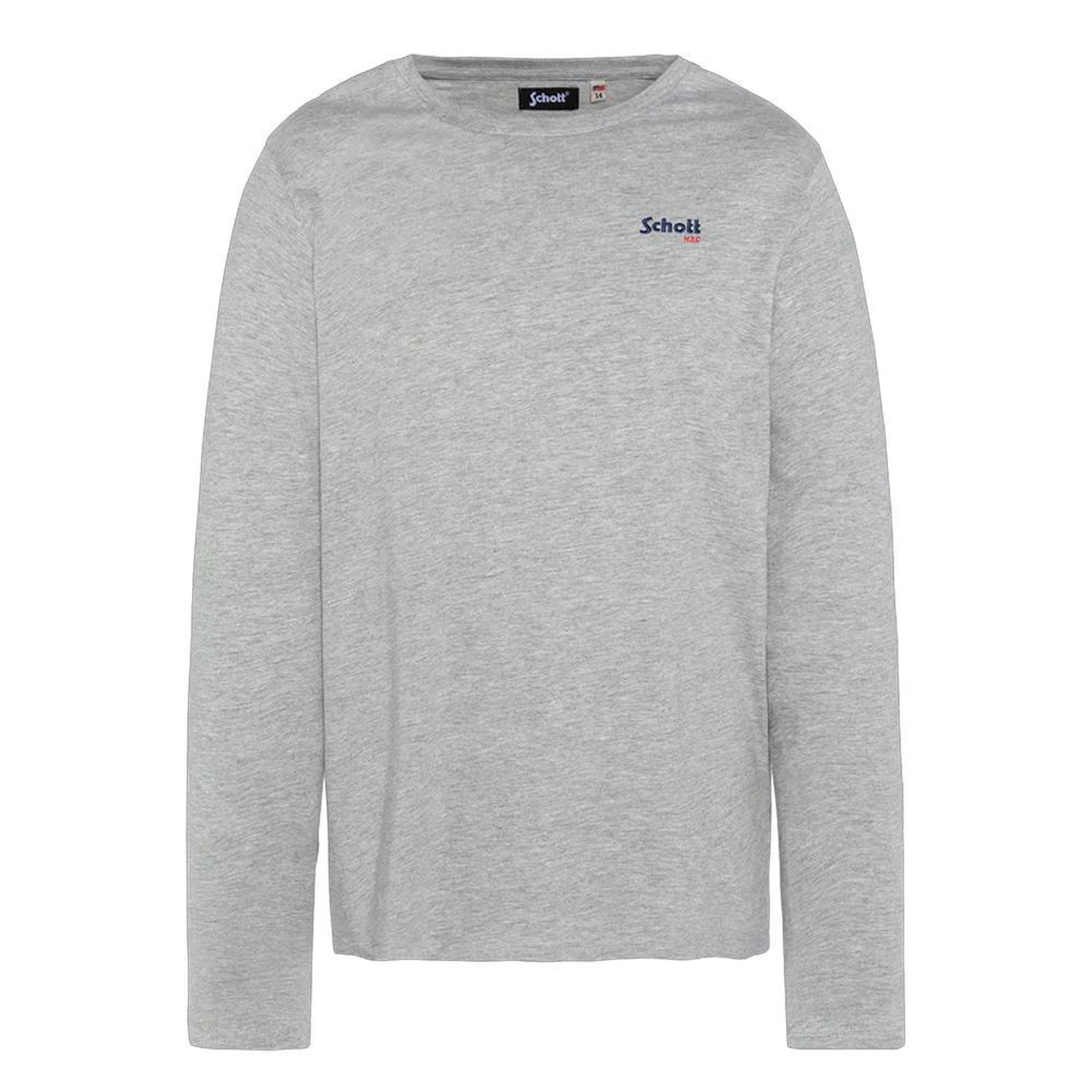 Schott T shirt  Homme Schott BRODEDML. Coloris disponibles : Gris