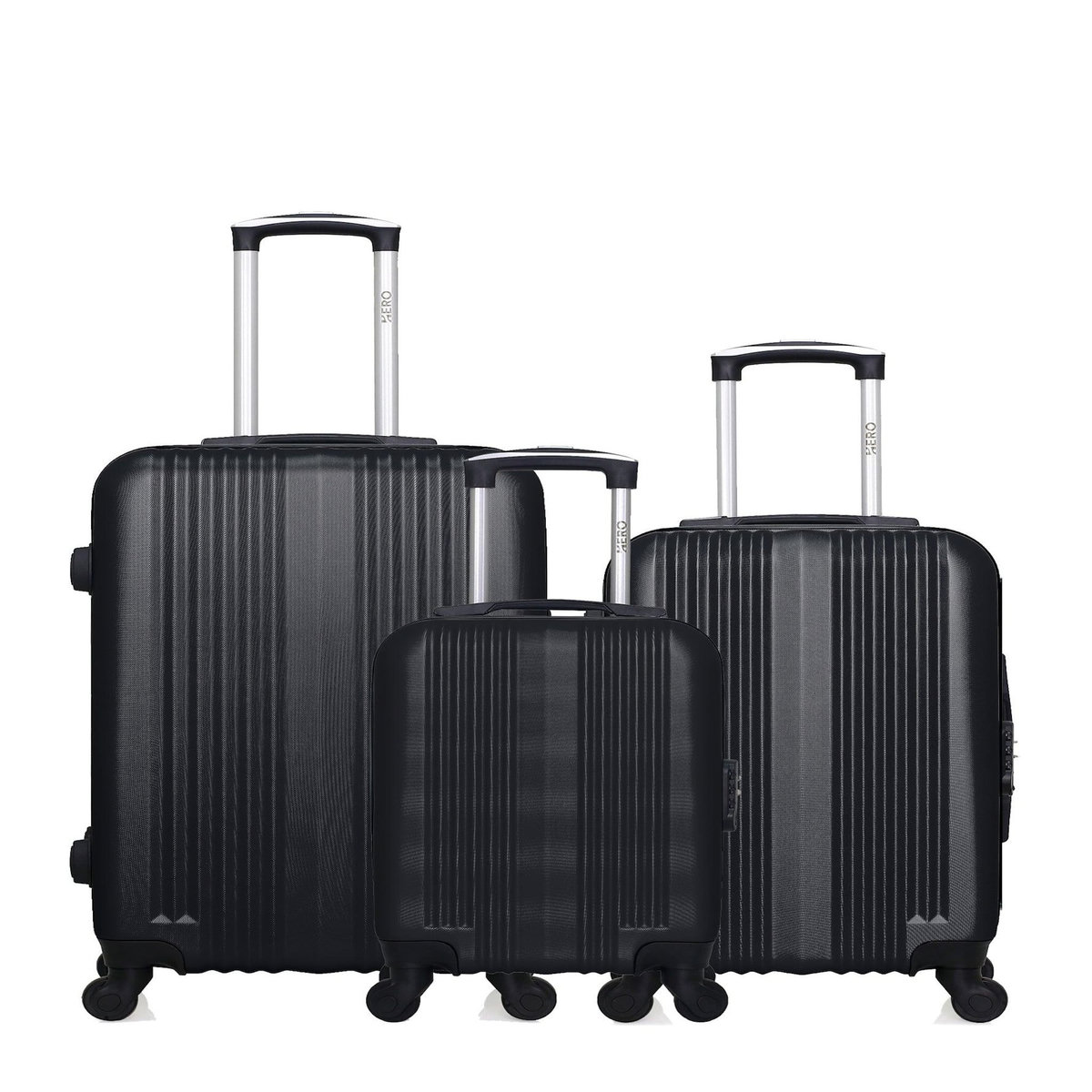 HERO HERO - Lot de 3 - Valise Weekend, valise cabine et valise cabine XXS LIPARI