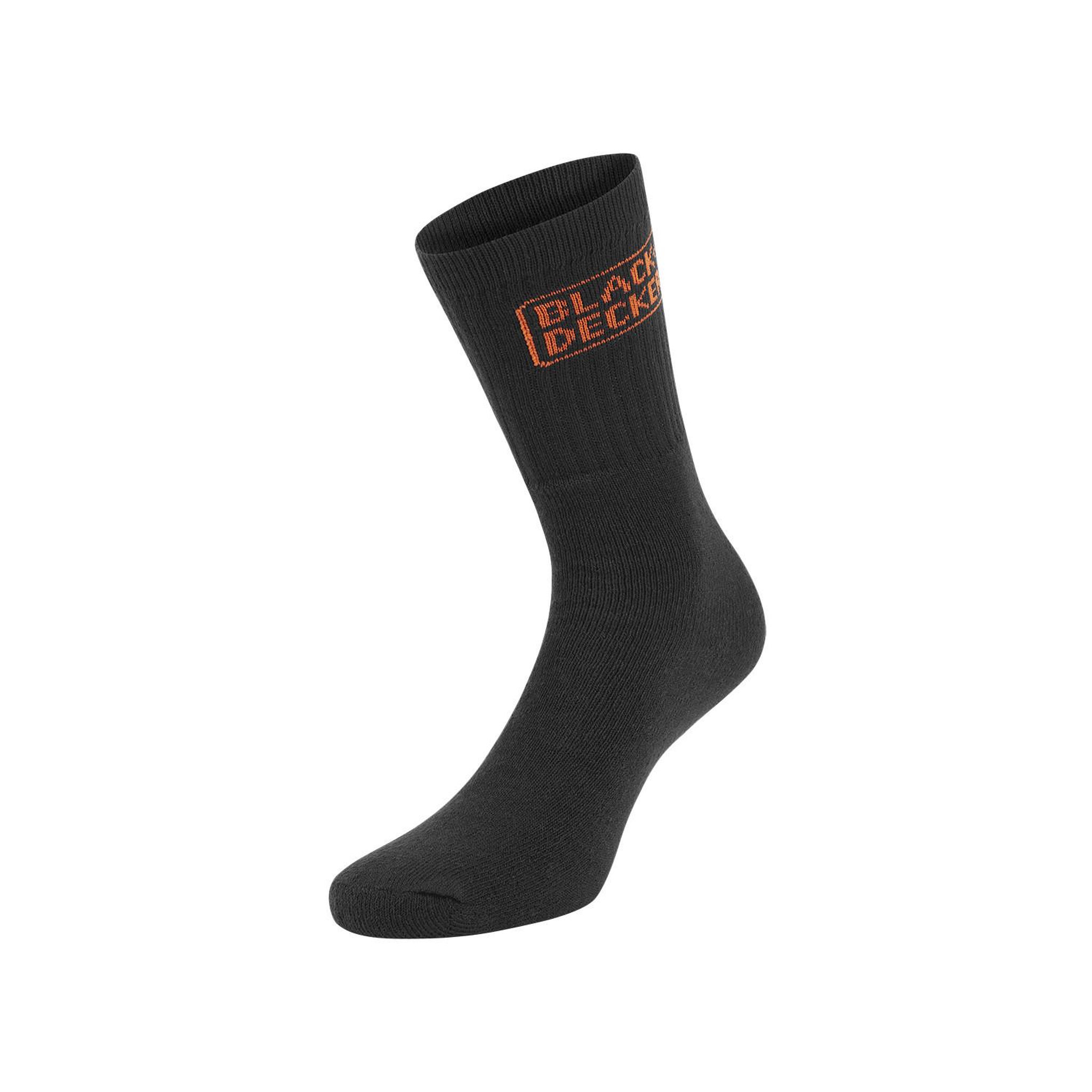 Voir la diapositive 4 : Black et Decker Lot de 12 paires de chaussettes haute de travail tekl