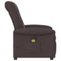 Voir la diapositive 4 : VIDAXL Fauteuil de massage inclinable Marron fonce Tissu