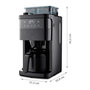 Voir la diapositive 6 : Medion Cafetiere Filtre Digitale Isotherme avec Broyeur - MEDION - 1000W - 1,0L - Noir