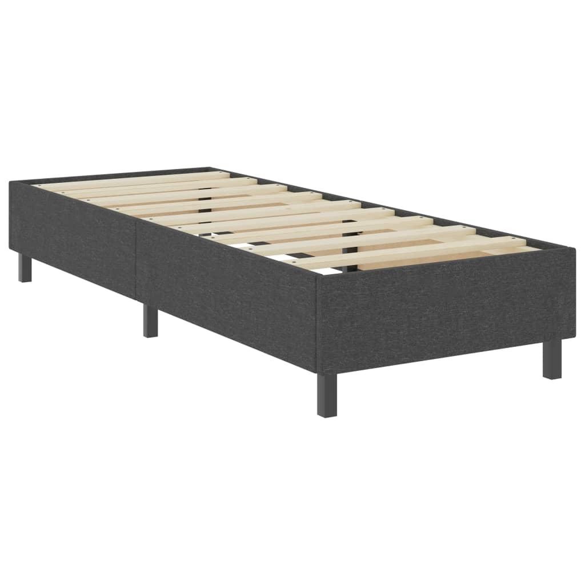 Voir la diapositive 3 : VIDAXL Sommier a lattes de lit sans matelas gris tissu 80x200 cm