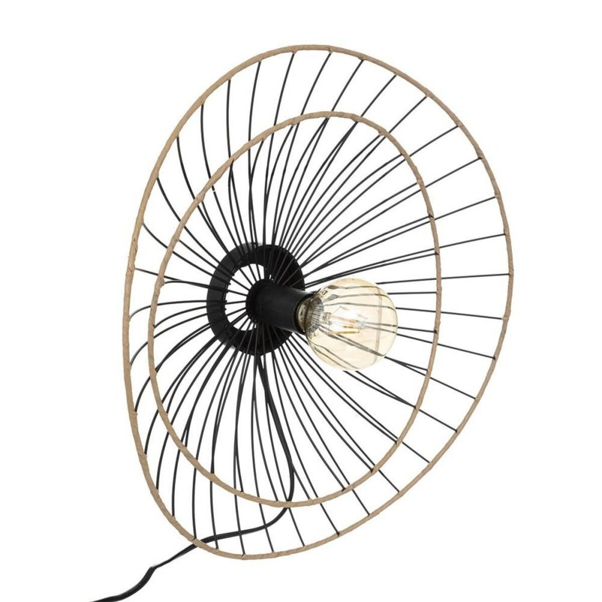 ATMOSPHERA Applique métal Alara noir D45